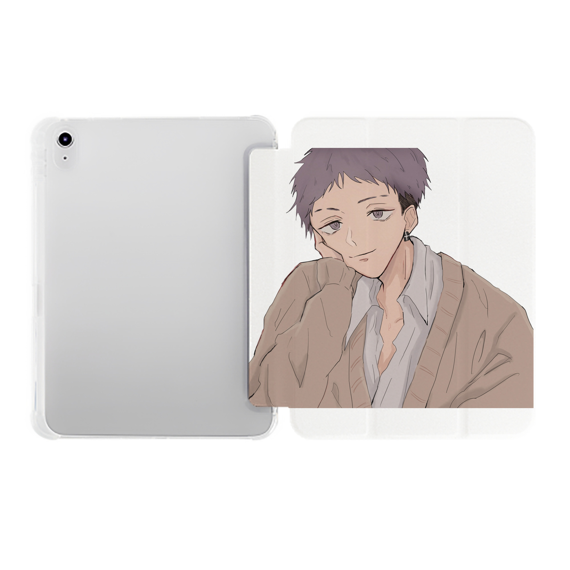 （画像用） 東京リベンジャーズ Tokyo Revengers IPad ケース ペン収納付き 三つ折りスタンド PUレザー×シリコン 対応機種9.5/10.5/10.9インチ